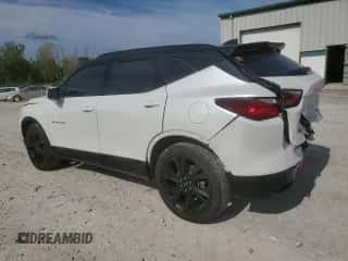 2022 Chevrolet Blazer RS z VIN 3GNKBKRS2NS197876, wystawiony jako Copart lot #66489554 z przebiegiem 33 620 mil mil oraz Szkoda całkowita • Salvage title. Historia ofert i sprzedaży dostępna na DreamBid. Obrazek 2.