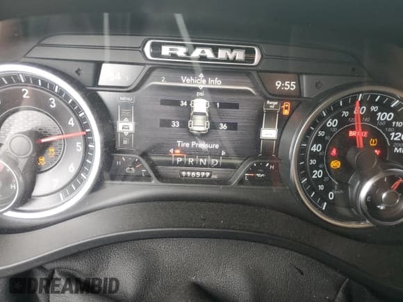 ✅ 2020 Ram 1500 Big Horn • VIN: 1C6SRFFT2LN264628 • Lot: 89916375. Listed on Copart with 116,577 mi. Free auction sales archive from the USA and detailed vehicle history report at DreamBid. Image 9.