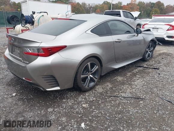 ✅ 2017 Lexus RC 200t • VIN: JTHHA5BC1H5006133 • Lot: 43432141. Listed on IAAI with 149,788 mi. Free auction sales archive from the USA and detailed vehicle history report at DreamBid. Image 4.