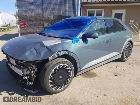 2023 Hyundai Ioniq 5 Limited z VIN KM8KRDAFXPU187903, wystawiony jako Copart lot #63248414 z przebiegiem Nie podano mil oraz Szkoda całkowita • Salvage title. Historia ofert i sprzedaży dostępna na DreamBid. Obrazek 1.