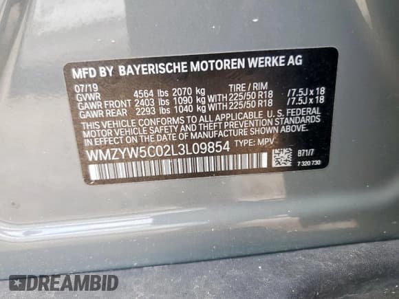 ✅ 2020 MINI Countryman Cooper • VIN: WMZYW5C02L3L09854 • Лот: 69640815. Опубликован ранее на Copart с пробегом 90 405 миль. Бесплатный доступ к архиву аукционных продаж из США и подробный отчёт об истории автомобиля на DreamBid. Изображение 13.