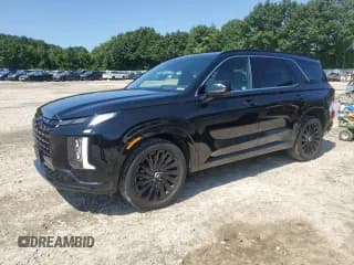 ✅ 2024 Hyundai Palisade Calligraphy • VIN: KM8R7DGE2RU775171 • Лот: 64803714. Опубликован ранее на Copart с пробегом 3 048 миль. Бесплатный доступ к архиву аукционных продаж из США и подробный отчёт об истории автомобиля на DreamBid. Изображение 1.