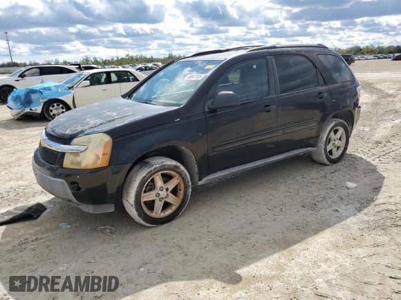 ✅ 2005 Chevrolet Equinox LT • VIN: 2CNDL63F756202372 • Лот: 46867935. Опубликован ранее на Copart с пробегом 195 163 миль. Бесплатный доступ к архиву аукционных продаж из США и подробный отчёт об истории автомобиля на DreamBid. Изображение 1.