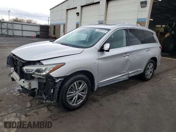 ✅ 2019 Infiniti QX60 Luxe • VIN: 5N1DL0MM3KC569640 • Lot: 87831615. Listed on Copart with 54,799 mi. Free auction sales archive from the USA and detailed vehicle history report at DreamBid. Image 1.