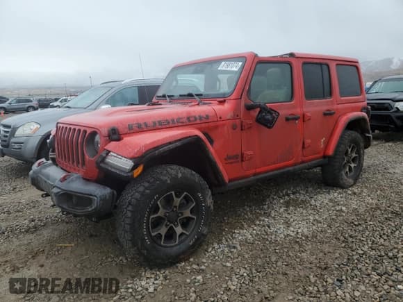✅ 2020 Jeep Wrangler Unlimited Rubicon • VIN: 1C4HJXFG8LW219593 • Lot: 81981074. Listed on Copart with 34,773 mi. Free auction sales archive from the USA and detailed vehicle history report at DreamBid. Image 1.