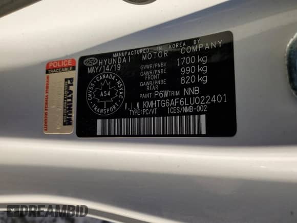 2020 Hyundai Veloster Premium z VIN KMHTG6AF6LU022401, wystawiony jako Copart lot #41692695 z przebiegiem 125 933 mil mil oraz Czysty tytuł • Clean title. Historia ofert i sprzedaży dostępna na DreamBid. Obrazek 12.