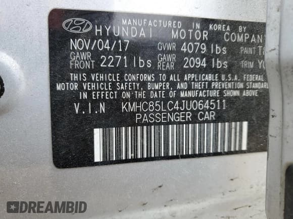 ✅ 2018 Hyundai Ioniq Limited • VIN: KMHC85LC4JU064511 • Lot: 44746935. Wystawiony na Copart z przebiegiem 133 038 mil. Bezpłatny archiwum sprzedaży aukcyjnych z USA i szczegółowy raport historii pojazdu na DreamBid. Zdjęcie 13.