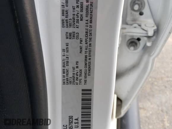 2023 Ram 1500 Tradesman z VIN 1C6RRENT3PN579230, wystawiony jako Copart lot #88556905 z przebiegiem 33 699 mil mil oraz Szkoda całkowita • Salvage title. Historia ofert i sprzedaży dostępna na DreamBid. Obrazek 12.
