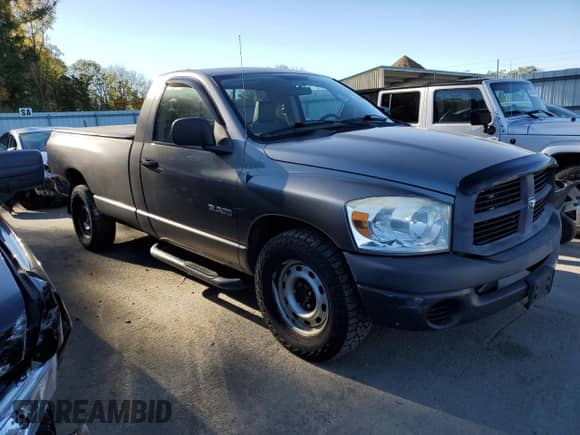 2008 Dodge 1500 ST с VIN 1D7HA16N68J146519, выставлен на аукционе Copart как лот 87058975 с пробегом 95 414 миль миль и Списание • Salvage title. История ставок и продаж доступна на DreamBid. Изображение 4.