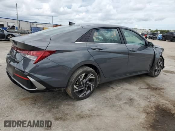 2024 Hyundai Elantra SEL with VIN KMHLS4DG4RU688916, listed as a Copart auction lot 80227295 with 28,073 mi miles and Non repairable. Bid and sale history available at DreamBid. Image 3.