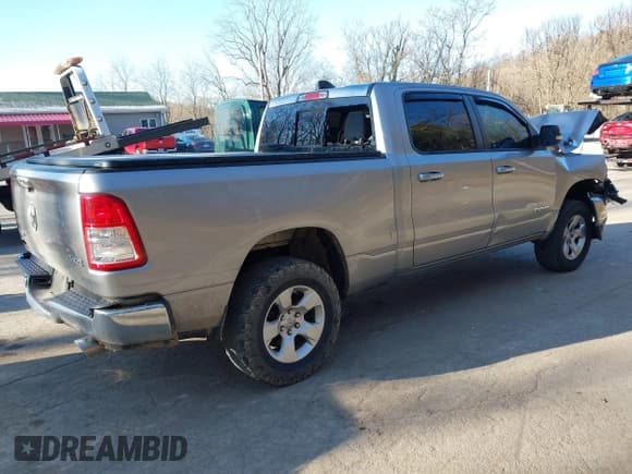 ✅ 2019 Ram 1500 Big Horn • VIN: 1C6SRFMT0KN755152 • Lot: 41870428. Listed on IAAI with 104,251 mi. Free auction sales archive from the USA and detailed vehicle history report at DreamBid. Image 4.