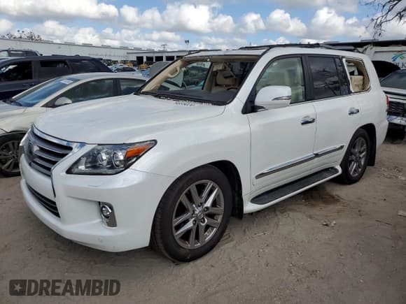 ✅ 2015 Lexus LX 570 • VIN: JTJHY7AX7F4169804 • Lot: 79885024. Listed on Copart with 55,392 mi. Free auction sales archive from the USA and detailed vehicle history report at DreamBid. Image 1.