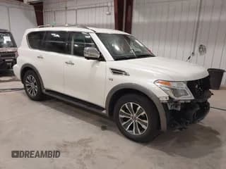 ✅ 2018 Nissan Armada SV • VIN: JN8AY2NC5J9557984 • Lot: 41444056. Wystawiony na IAAI z przebiegiem 104 593 mil. Bezpłatny archiwum sprzedaży aukcyjnych z USA i szczegółowy raport historii pojazdu na DreamBid. Zdjęcie 1.