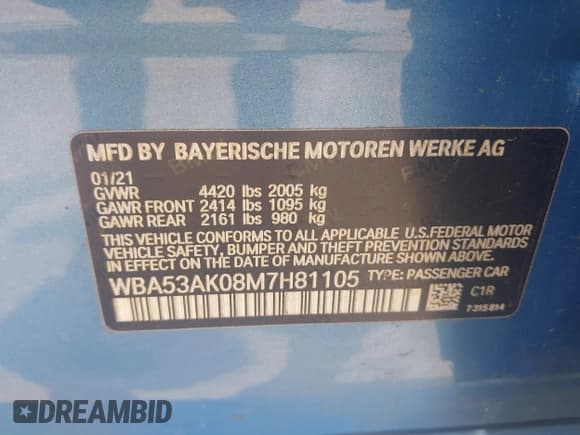 ✅ 2021 BMW 2 Series 228i • VIN: WBA53AK08M7H81105 • Lot: 42275060. Wystawiony na IAAI z przebiegiem 45 285 mil. Bezpłatny archiwum sprzedaży aukcyjnych z USA i szczegółowy raport historii pojazdu na DreamBid. Zdjęcie 9.