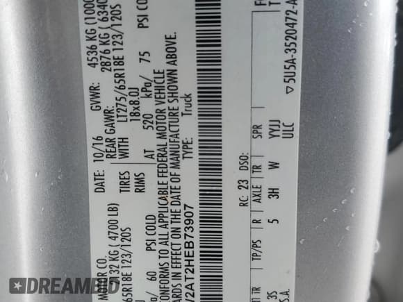 ✅ 2017 Ford F-250 XL • VIN: 1FT7W2AT2HEB73907 • Lot: 50268335. Wystawiony na Copart z przebiegiem 206 368 mil. Bezpłatny archiwum sprzedaży aukcyjnych z USA i szczegółowy raport historii pojazdu na DreamBid. Zdjęcie 12.