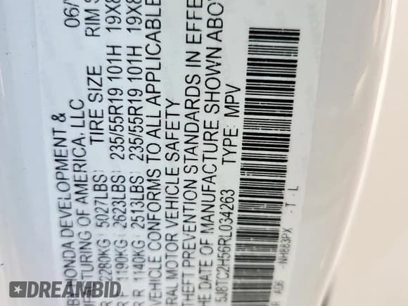 ✅ 2024 Acura RDX Technology • VIN: 5J8TC2H56RL034263 • Lot: 58187865. Wystawiony na Copart z przebiegiem Nie podano. Bezpłatny archiwum sprzedaży aukcyjnych z USA i szczegółowy raport historii pojazdu na DreamBid. Zdjęcie 13.