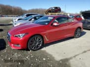 ✅ 2017 Infiniti Q60 Red Sport 400 • VIN: JN1FV7EL8HM702159 • Lot: 49313645. Listed on Copart with 104,807 mi. Free auction sales archive from the USA and detailed vehicle history report at DreamBid. Image 1.