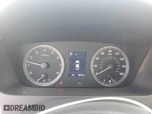 2016 Hyundai Sonata SE with VIN 5NPE24AF6GH263889, listed as a Copart auction lot 80583505 with 88,503 mi miles and Salvage title. Bid and sale history available at DreamBid. Image 9.