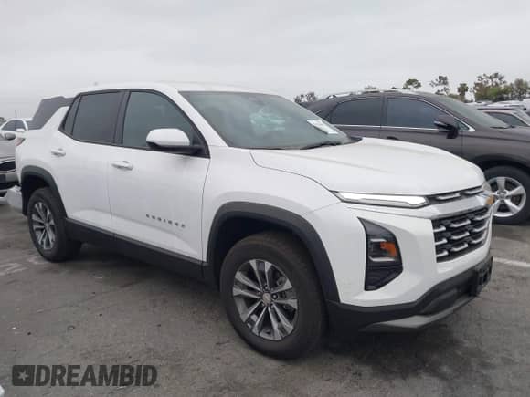 2025 Chevrolet Equinox AWD LT z VIN 3GNAXPEG4SL311197, wystawiony jako IAAI lot #42353067 z przebiegiem 5 340 mil mil oraz . Historia ofert i sprzedaży dostępna na DreamBid. Obrazek 1.