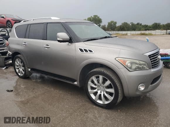 ✅ 2012 Infiniti QX56 7-passenger • VIN: JN8AZ2NE1C9019929 • Lot: 81243555. Listed on Copart with 139,794 mi. Free auction sales archive from the USA and detailed vehicle history report at DreamBid. Image 4.
