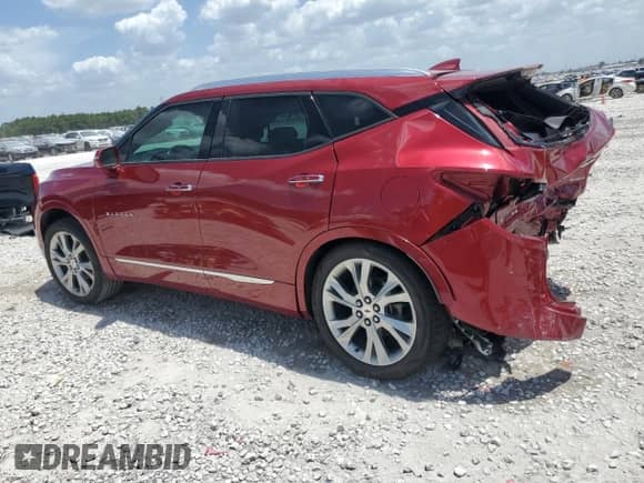 2019 Chevrolet Blazer Premier with VIN 3GNKBFRS6KS666535, listed as a Copart auction lot 62026324 with 31,744 mi miles and Salvage title. Bid and sale history available at DreamBid. Image 2.