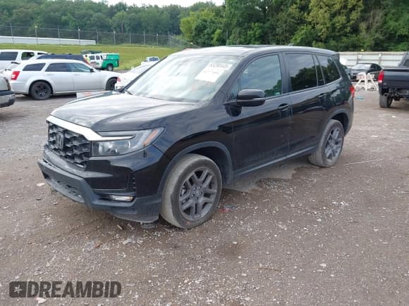 ✅ 2023 Honda Passport EX-L • VIN: 5FNYF8H56PB020149 • Lot: 42777091. Listed on IAAI with 39,419 mi. Free auction sales archive from the USA and detailed vehicle history report at DreamBid. Image 2.