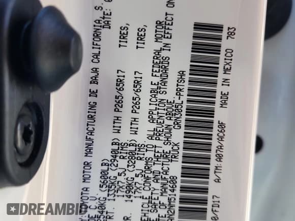 ✅ 2022 Toyota Tacoma TRD Sport • VIN: 3TMCZ5AN2NM514608 • Lot: 92655245. Listed on Copart with 62,427 mi. Free auction sales archive from the USA and detailed vehicle history report at DreamBid. Image 12.