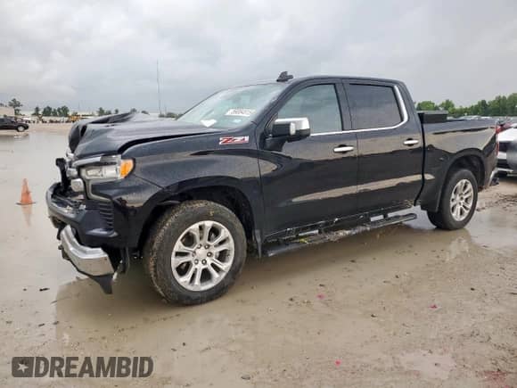 2022 Chevrolet Silverado 1500 LTZ with VIN 3GCUDGEL2NG593316, listed as a Copart auction lot 59084515 with 44,912 mi miles and Salvage title. Bid and sale history available at DreamBid. Image 1.