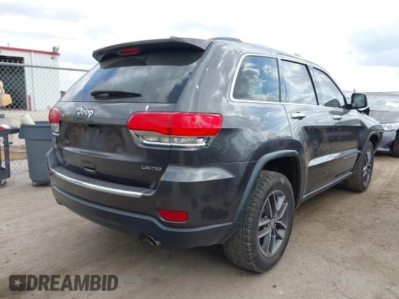 ✅ 2017 Jeep Grand Cherokee Limited • VIN: 1C4RJEBG4HC718897 • Lot: 43532557. Wystawiony na IAAI z przebiegiem 82 992 mil. Bezpłatny archiwum sprzedaży aukcyjnych z USA i szczegółowy raport historii pojazdu na DreamBid. Zdjęcie 4.