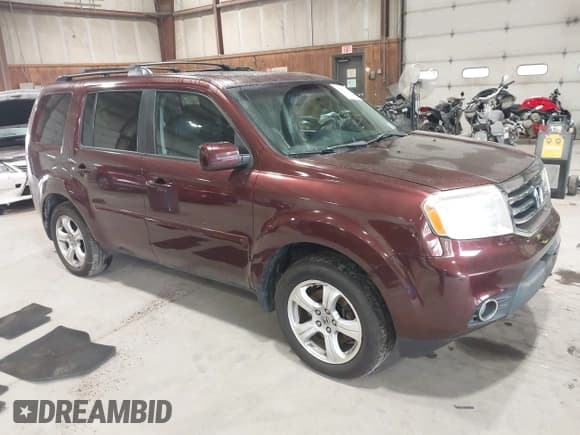 ✅ 2012 Honda Pilot EX-L • VIN: 5FNYF4H57CB069301 • Lot: 43233110. Listed on IAAI with 179,067 mi. Free auction sales archive from the USA and detailed vehicle history report at DreamBid. Image 1.