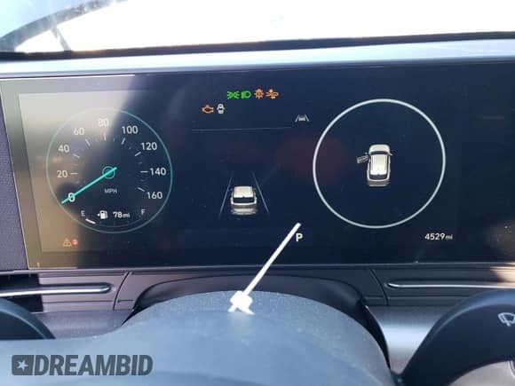 2024 Hyundai Kona SEL with VIN KM8HCCAB3RU127628, listed as a Copart auction lot 82998864 with 4,529 mi miles and Salvage title. Bid and sale history available at DreamBid. Image 9.