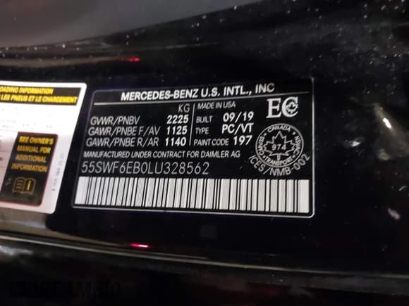 ✅ 2020 Mercedes-Benz C 43 AMG • VIN: 55SWF6EB0LU328562 • Lot: 41384160. Wystawiony na IAAI z przebiegiem 64 202 mil. Bezpłatny archiwum sprzedaży aukcyjnych z USA i szczegółowy raport historii pojazdu na DreamBid. Zdjęcie 9.