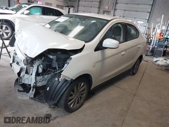 ✅ 2019 Mitsubishi Mirage ES • VIN: ML32F3FJ1KHF12997 • Lot: 42060181. Listed on IAAI with 89,393 mi. Free auction sales archive from the USA and detailed vehicle history report at DreamBid. Image 2.
