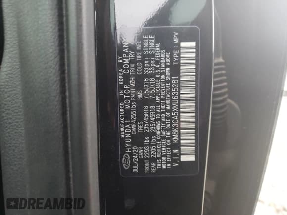 ✅ 2021 Hyundai Kona Limited • VIN: KM8K3CA5XMU635281 • Лот: 37323204. Опубликован ранее на Copart с пробегом 16 731 миль. Бесплатный доступ к архиву аукционных продаж из США и подробный отчёт об истории автомобиля на DreamBid. Изображение 12.