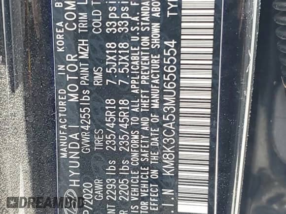 ✅ 2021 Hyundai Kona Limited • VIN: KM8K3CA53MU656554 • Lot: 64953643. Wystawiony na Copart z przebiegiem Nie podano mil. Skorzystaj z bezpłatnego archiwum sprzedaży aukcyjnych z USA i zobacz szczegółowy raport historii pojazdu na DreamBid. Zdjęcie 15.