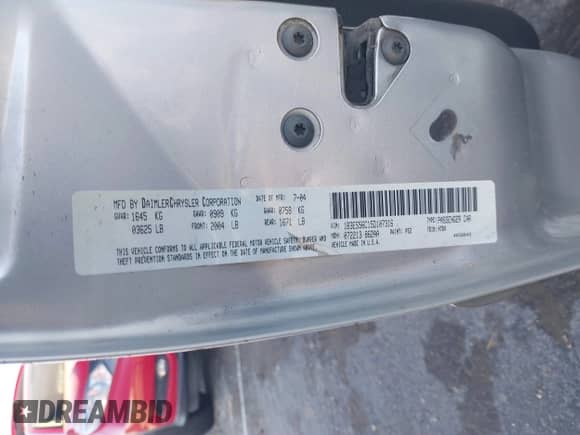 2005 Dodge Neon SXT z VIN 1B3ES56C15D107316, wystawiony jako IAAI lot #41862360 z przebiegiem 408 209 mil mil oraz . Historia ofert i sprzedaży dostępna na DreamBid. Obrazek 9.