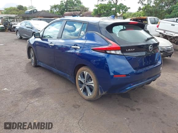 ✅ 2021 Nissan LEAF SV • VIN: 1N4AZ1CV3MC555204 • Lot: 41370616. Listed on IAAI with 11,574 mi. Free auction sales archive from the USA and detailed vehicle history report at DreamBid. Image 3.