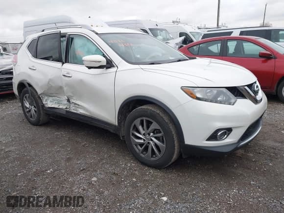 ✅ 2014 Nissan Rogue SV • VIN: 5N1AT2MV2EC826931 • Lot: 43734306. Listed on IAAI with 193,445 mi. Free auction sales archive from the USA and detailed vehicle history report at DreamBid. Image 1.
