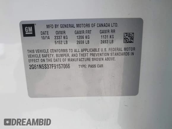 ✅ 2015 Cadillac XTS Luxury • VIN: 2G61N5S37F9157066 • Lot: 42548680. Wystawiony na IAAI z przebiegiem 83 929 mil. Bezpłatny archiwum sprzedaży aukcyjnych z USA i szczegółowy raport historii pojazdu na DreamBid. Zdjęcie 9.