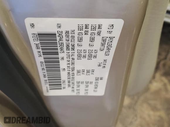 ✅ 2005 Dodge Caravan SXT • VIN: 2D4GP44L95R240475 • Лот: 86502335. Опубликован ранее на Copart с пробегом 124 710 миль. Бесплатный доступ к архиву аукционных продаж из США и подробный отчёт об истории автомобиля на DreamBid. Изображение 13.