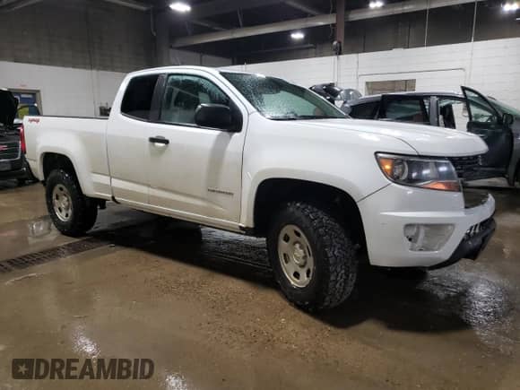 2018 Chevrolet Colorado 4WD Work Truck with VIN 1GCHTBEN7J1327601, listed as a Copart auction lot 58583635 with 168,696 mi miles and Salvage title. Bid and sale history available at DreamBid. Image 4.