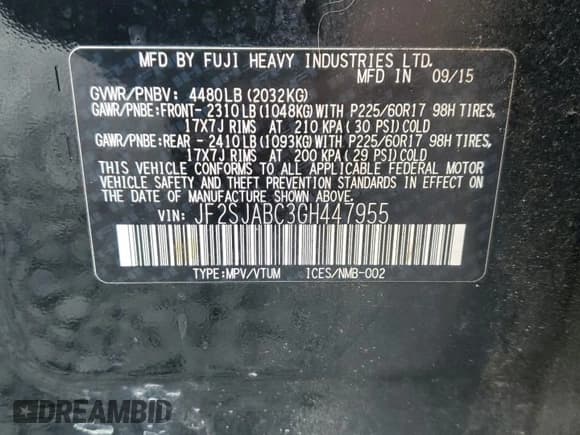 ✅ 2016 Subaru Forester 2.5i • VIN: JF2SJABC3GH447955 • Lot: 71192905. Wystawiony na Copart z przebiegiem 173 673 mil. Bezpłatny archiwum sprzedaży aukcyjnych z USA i szczegółowy raport historii pojazdu na DreamBid. Zdjęcie 14.