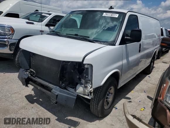 ✅ 2021 Chevrolet Express Cargo • VIN: 1GCWGAF74M1188330 • Lot: 62999155. Listed on Copart with 244,155 mi. Free auction sales archive from the USA and detailed vehicle history report at DreamBid. Image 1.