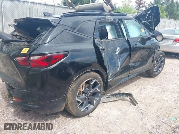 ✅ 2020 Chevrolet Blazer RS • VIN: 3GNKBKRSXLS726861 • Lot: 43054798. Listed on IAAI with Not provided. Free auction sales archive from the USA and detailed vehicle history report at DreamBid. Image 4.