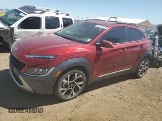 2023 Hyundai Kona Limited with VIN KM8K5CA36PU025245, listed as a Copart auction lot 63215625 with 30,095 mi miles and Salvage title. Bid and sale history available at DreamBid. Image 1.