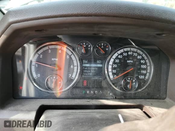 2010 Dodge 1500 Laramie z VIN 1D7RV1GT0AS183037, wystawiony jako Copart lot #51222285 z przebiegiem 214 355 mil mil oraz Szkoda całkowita • Salvage title. Historia ofert i sprzedaży dostępna na DreamBid. Obrazek 9.