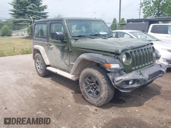 ✅ 2021 Jeep Wrangler Sport • VIN: 1C4GJXAG2MW591435 • Lot: 42427627. Listed on IAAI with 48,619 mi. Free auction sales archive from the USA and detailed vehicle history report at DreamBid. Image 1.