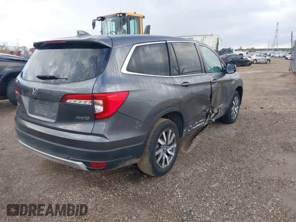 ✅ 2019 Honda Pilot EX-L • VIN: 5FNYF6H59KB022751 • Lot: 43499822. Listed on IAAI with 100,180 mi. Free auction sales archive from the USA and detailed vehicle history report at DreamBid. Image 4.