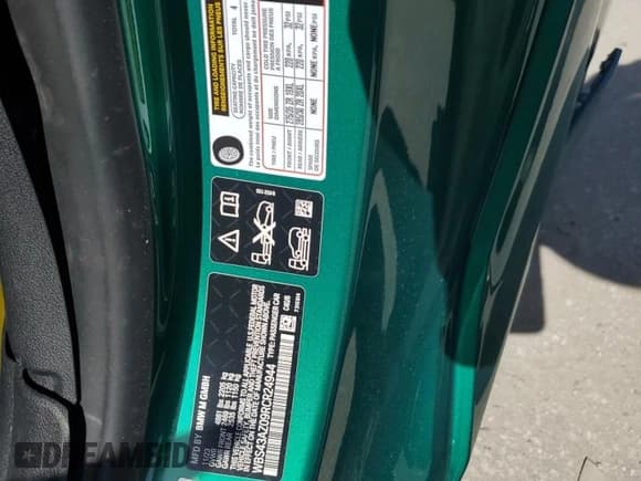 ✅ 2024 BMW M4 Competition xDrive • VIN: WBS43AZ09RCR24944 • Lot: 63041365. Listed on Copart with Not provided. Free auction sales archive from the USA and detailed vehicle history report at DreamBid. Image 13.