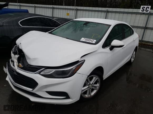 ✅ 2017 Chevrolet Cruze LT • VIN: 1G1BE5SM7H7138380 • Лот: 71680542. Опубликован ранее на Copart с пробегом 66 682 миль. Бесплатный доступ к архиву аукционных продаж из США и подробный отчёт об истории автомобиля на DreamBid. Изображение 1.
